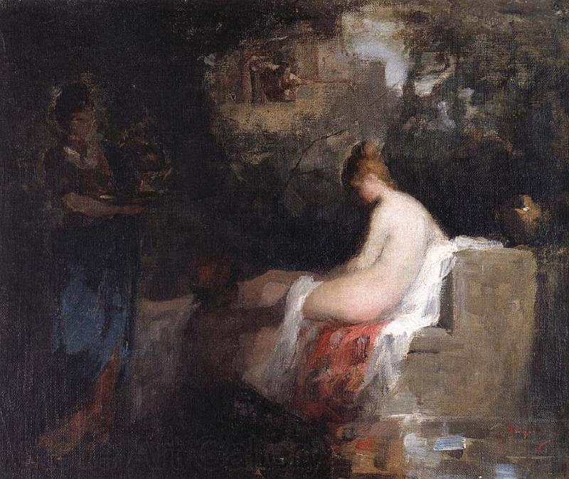 Nicolae Grigorescu After the Bath Spain oil painting art